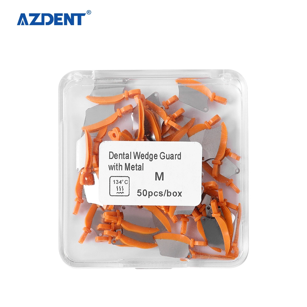 Azdent Dental Prime Teeth Interproximal Plastic Wedge with Protection Dental Steel Matrix