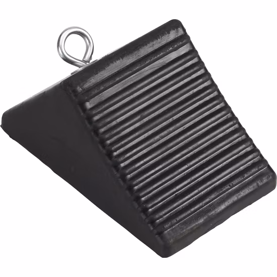 Calços de roda de borracha Calços de roda de segurança para serviço pesado Calços de roda de plástico PU para estacionamento